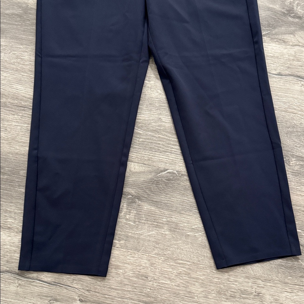 NWOT Athleta Endless High Rise Navy Pull On Straight Ankle Pant Size 10 - Picture 4 of 14